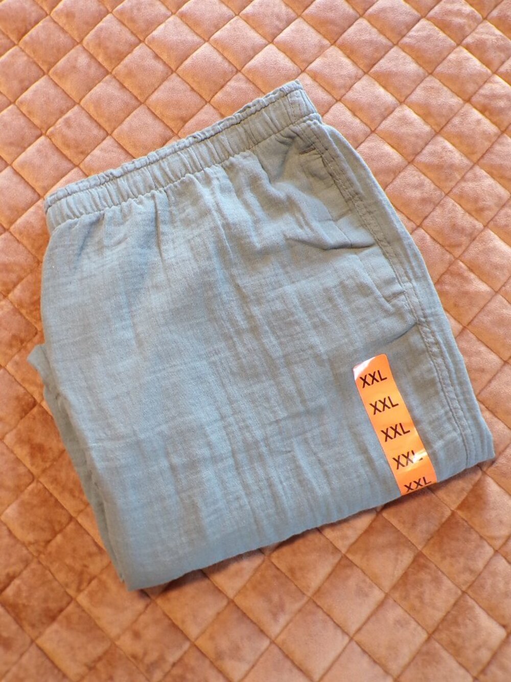 COLDWATER CREEK Women's Gauze Pull-On GREEN Pant 30" Inseam Size: XX-Large